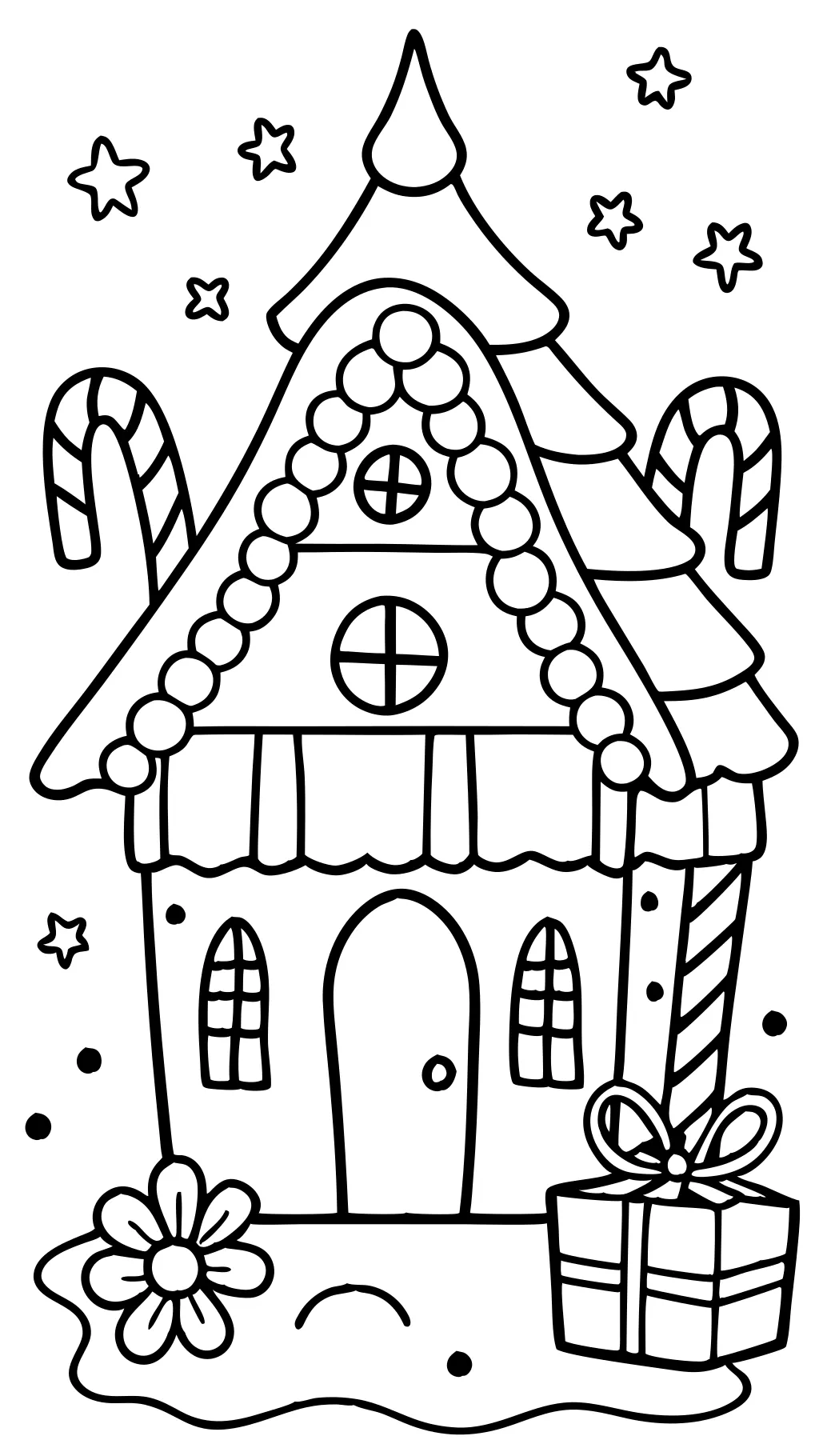 christmas coloring pages gingerbread house